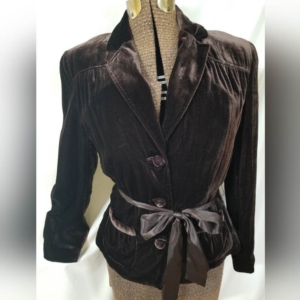 Brown Velvet Jacket
